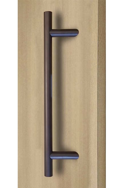 Impact-windows-365-45-Offset-Ladder-Pull-Handle-Back-to-Back-Bronze-Powder-Coated-Finish-Exterior-Grade-Stainless-Steel-Alloy