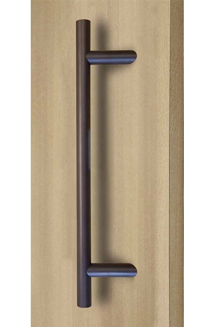 Impact-windows-365-45-Offset-Ladder-Pull-Handle-Back-to-Back-Bronze-Powder-Coated-Finish-Exterior-Grade-Stainless-Steel-Alloy