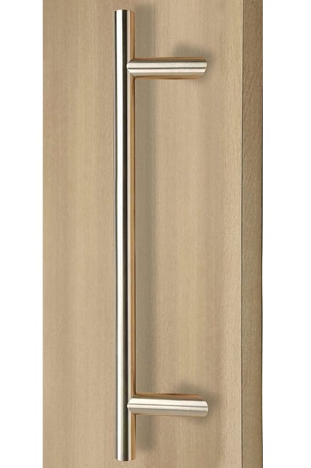 Impact-windows-365-45-Offset-Ladder-Pull-Handle-Back-to-Back-Brushed-Satin-Finish-Exterior-Grade-Stainless-Steel-Alloy