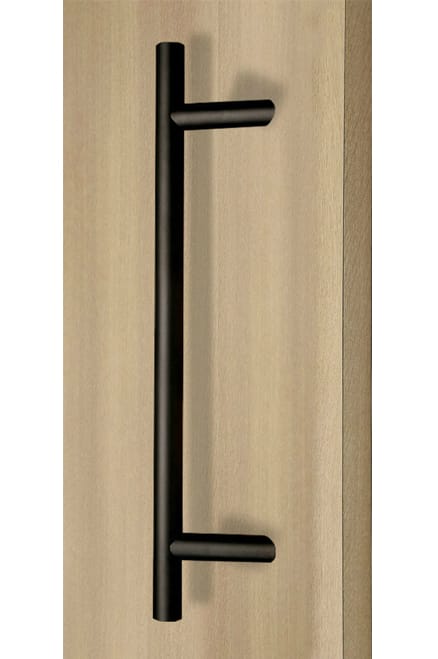 Impact-windows-365-45-Offset-Ladder-Pull-Handle-Back-to-Back-Matte-Black-Powder-Coated-Finish-Exterior-Grade-Stainless-Steel-Alloy