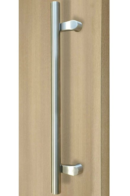 Impact-windows-365-PostMount-Offset-Pull-Handle-Back-to-Back-Brushed-Satin-Finish-Exterior-Grade-Stainless-Steel-Alloy